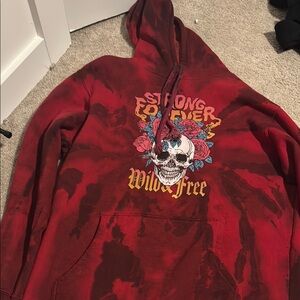 Strong Forever Red Hoodie